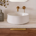 Lifestyle ADP Jennifer 360mm Above Counter Basin Matte White TOPCJEN3636MW - The Blue Space