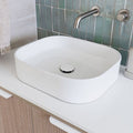 Lifestyle ADP Louie 450 x 470 Above Counter Basin Matte White TOPCLOU4537MW - The Blue Space