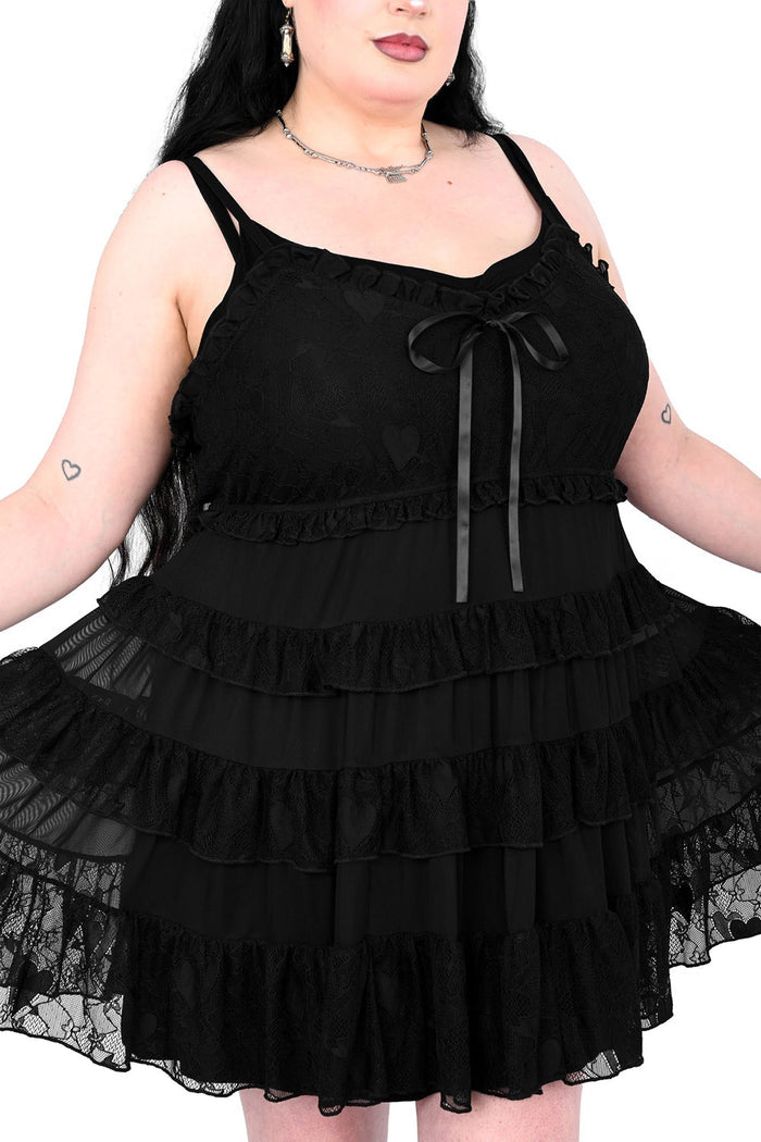 womens plus size sheer babydoll dress for women
