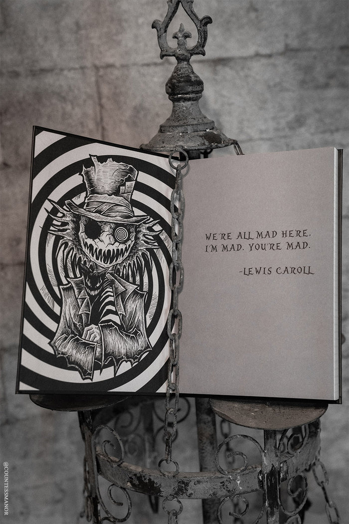 gothic dark alice in wonderland journal