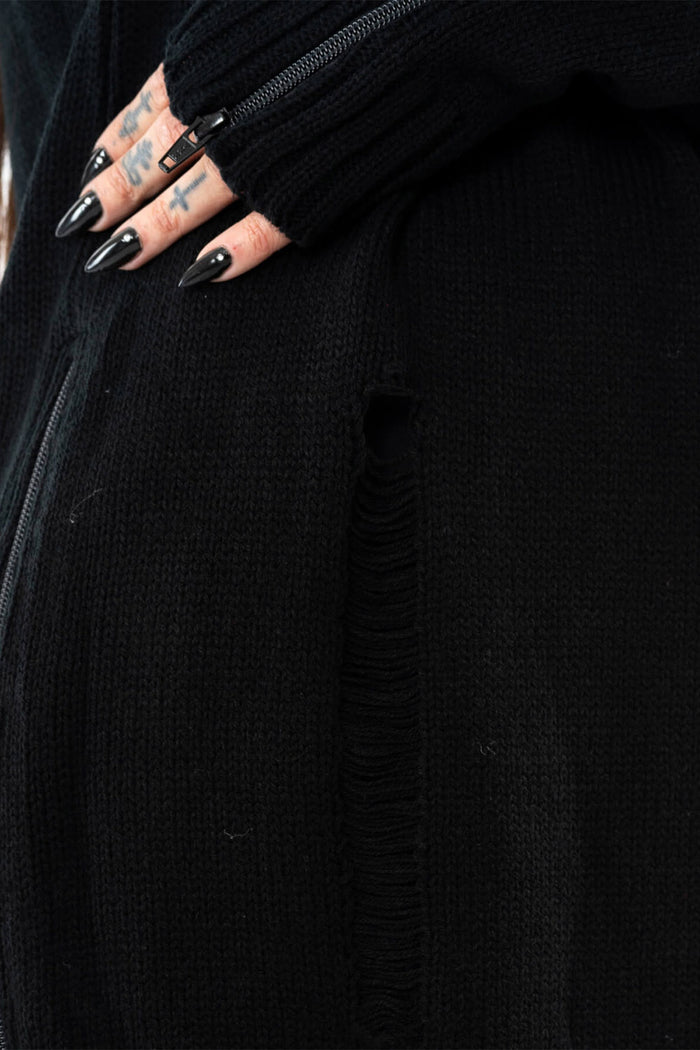 emo sweater with thumbholes