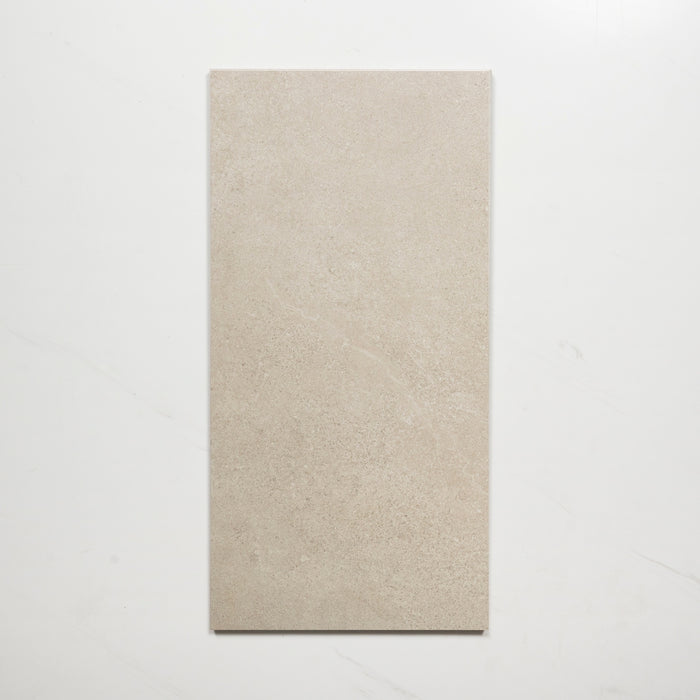 Single No Hand Ardenne Grey Travertine Look Porcelain Tile P4 300×600mm TURGR3 - The Blue Space