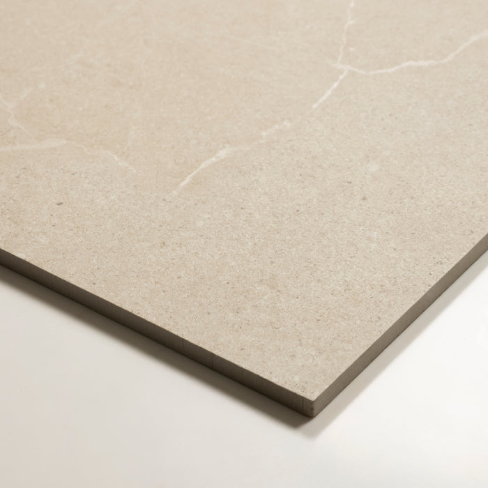 Oblique Ardenne Grey Travertine Look Porcelain Tile P4 600×600mm TURGR4 - The Blue Space
