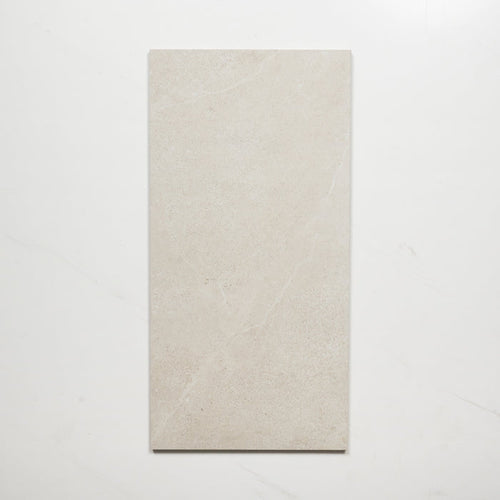 Single No Hand Ardenne Ivory Travertine Look Porcelain Tile P4 300×600mm TURIV3 - The Blue Space