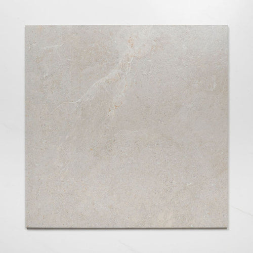 Single No Hand Auralis Off White Honed Porcelain Tile 600 x 600mm 6ARDSVH - The Blue Space
