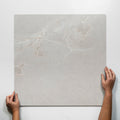 Single With Hand Auralis Off White P5 External Porcelain Tile 600 x 600mm 6ARDSVX - The Blue Space