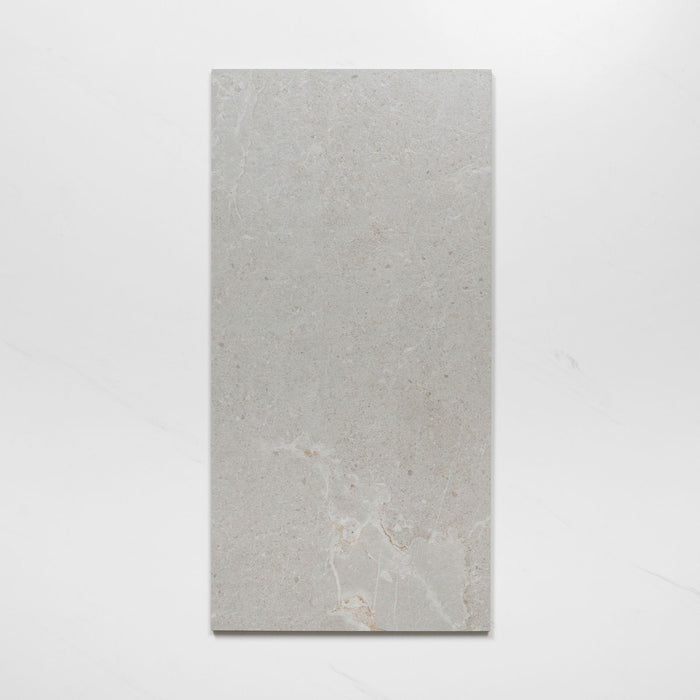 Single No Hand Auralis Warm Grey Honed Porcelain Tile 300 x 600mm 36ARDLGH - The Blue Space