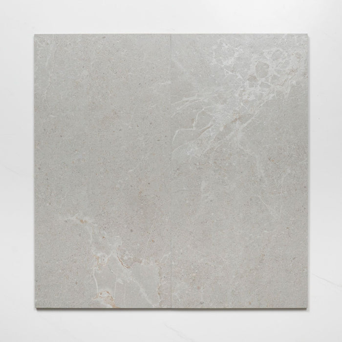 Double No Hand Auralis Warm Grey Honed Porcelain Tile 300 x 600mm 36ARDLGH - The Blue Space