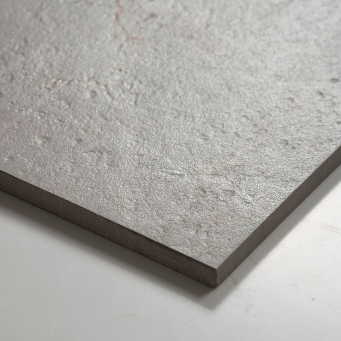 Oblique Auralis Warm Grey Honed Porcelain Tile 600 x 1200mm 612ARDLGH - The Blue Space