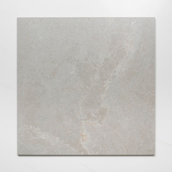 Single No Hand Auralis Warm Grey Honed Porcelain Tile 600 x 600mm 6ARDLGH - The Blue Space
