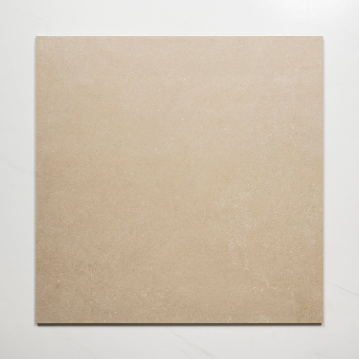Single No Hand Avedon Beige Limestone Look Porcelain Tile P3 600×600mm PROBEI4 - The Blue Space