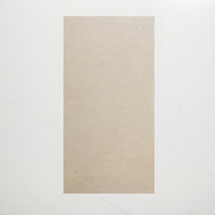 Single No Hand Avedon Chalk Limestone Look Porcelain Tile P3 300×600mm PROCHA3 - The Blue Space