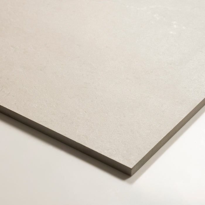 Oblique Avedon White Limestone Look Porcelain Tile P3 600×600mm PROWHI4 - The Blue Space