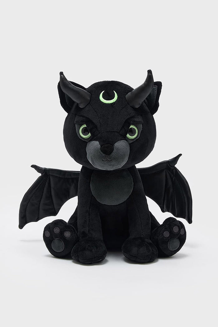 cute black bear with batwing plush toy
