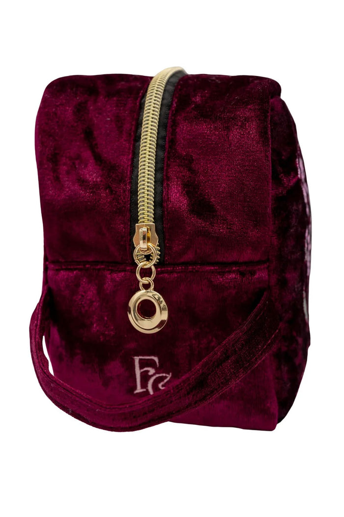 cute witchy bag with floral embroidered artwork on both sides of bag