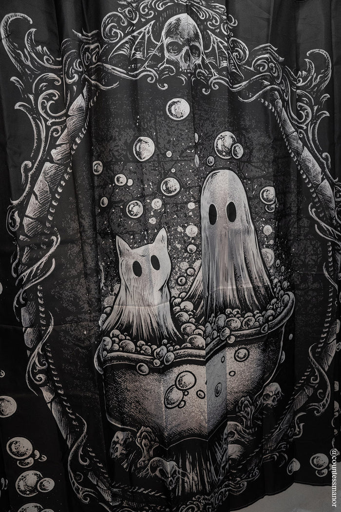 goth shower curtain