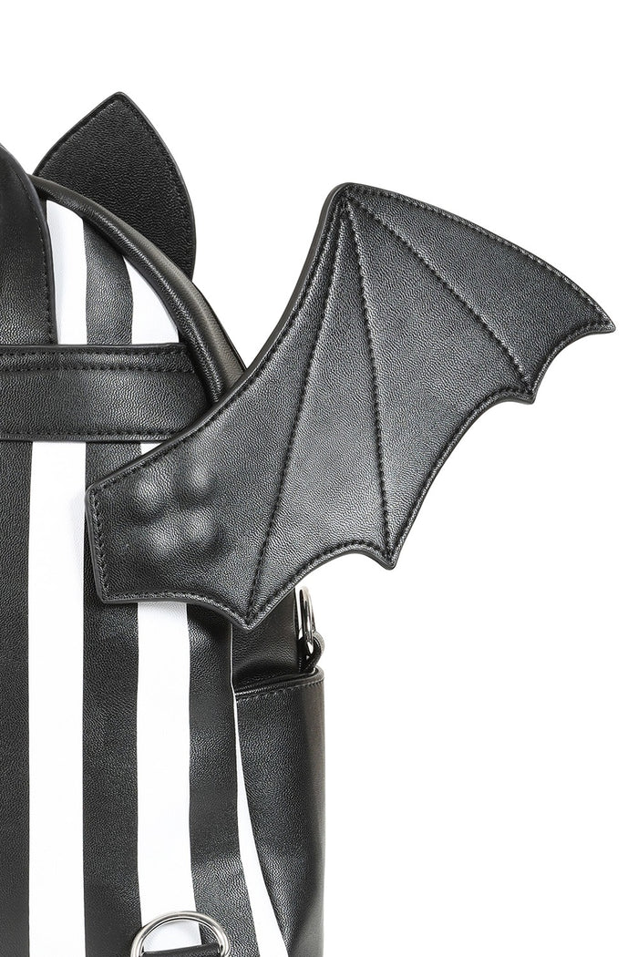 mini scene striped bat  backpack