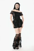 romantic goth victorian leg warmers