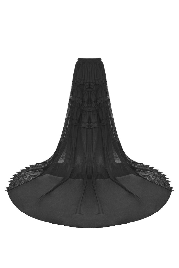 Black Bridal Bustle Skirt - skirts - VampireFreaks - Dark In Love
