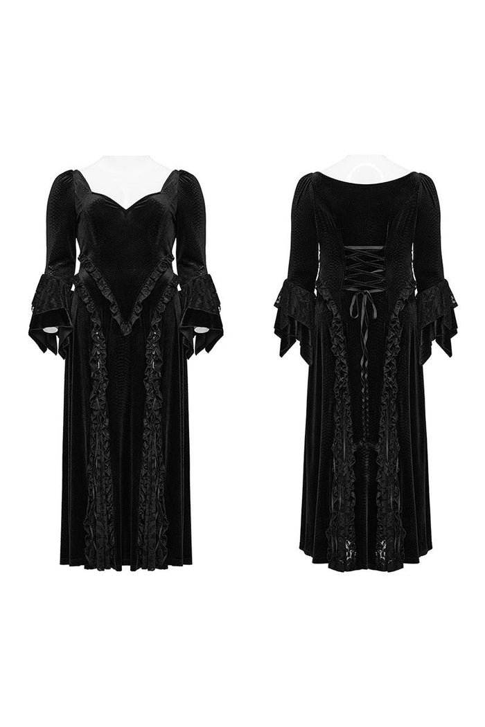 Black Majesty Vampire Goth Dress [Plus Size] - dresses - VampireFreaks - Punk Rave