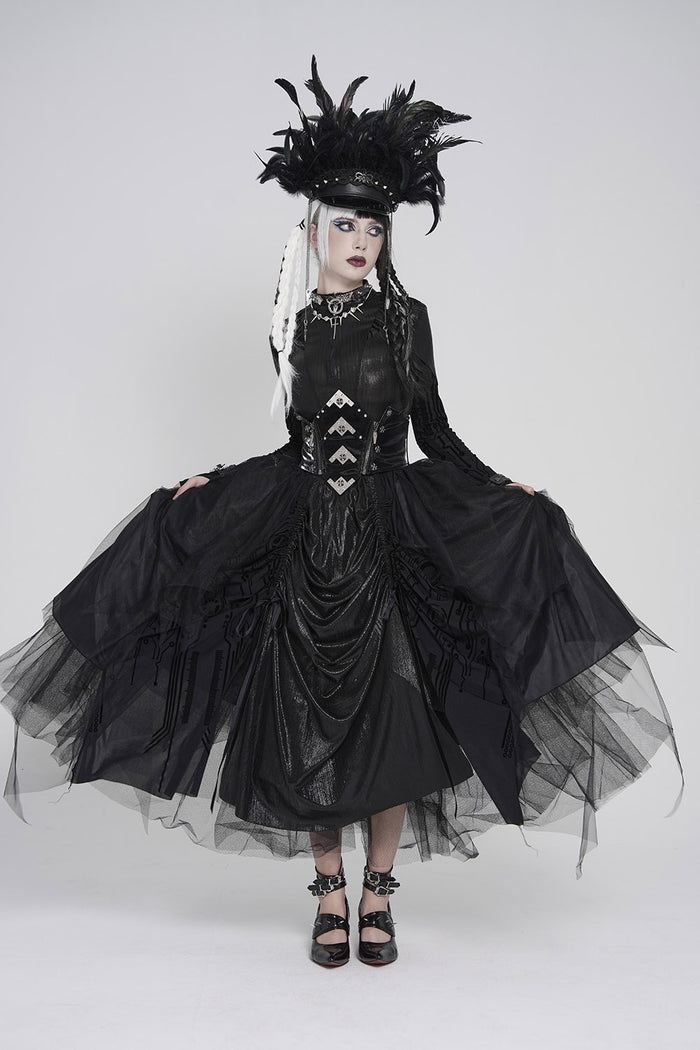 tard goth lace-up corset belt