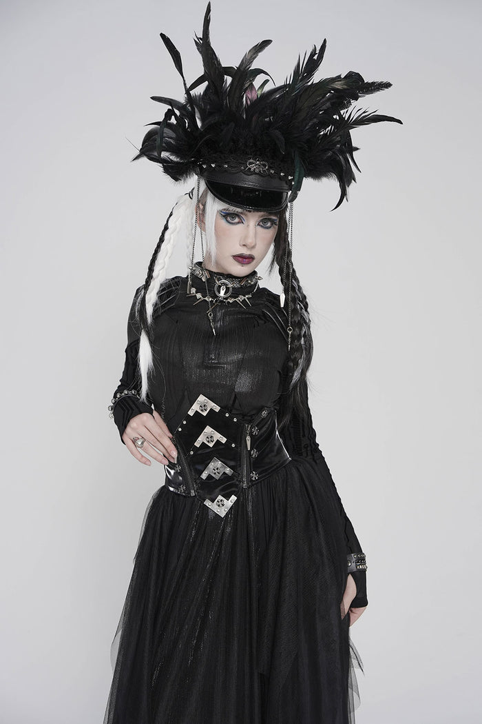 trad goth corset belt