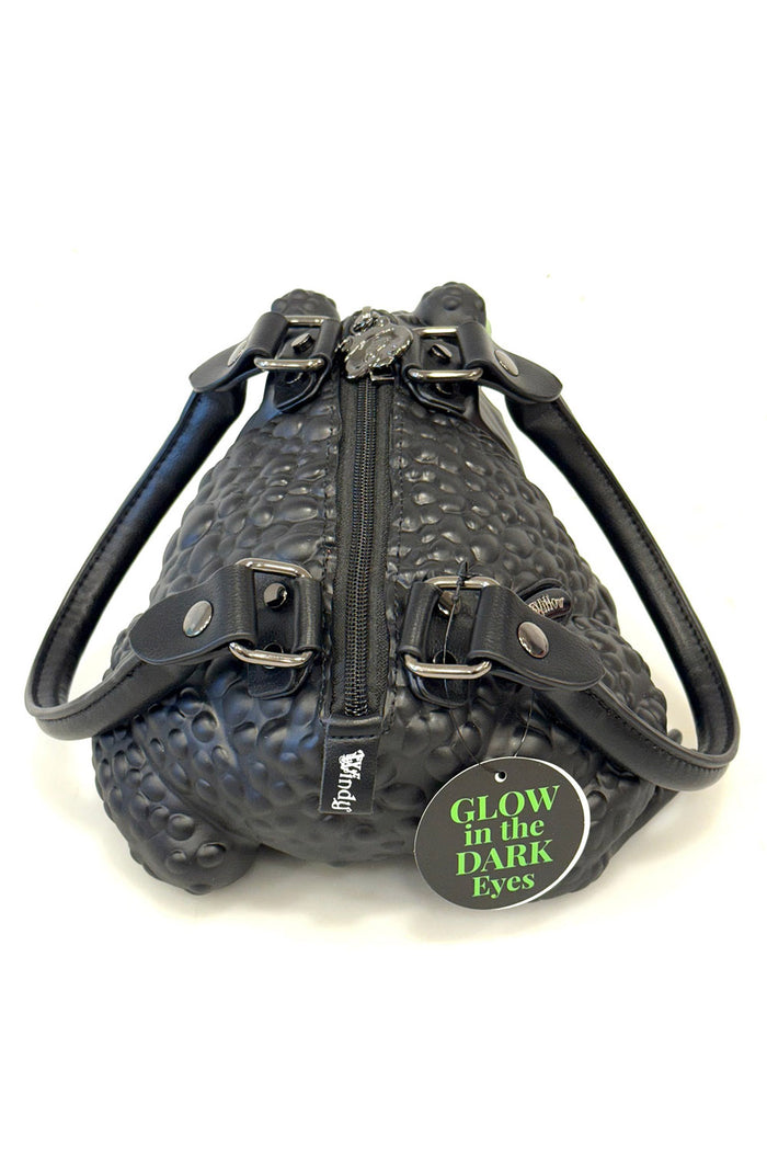 spooky halloween black frog bag