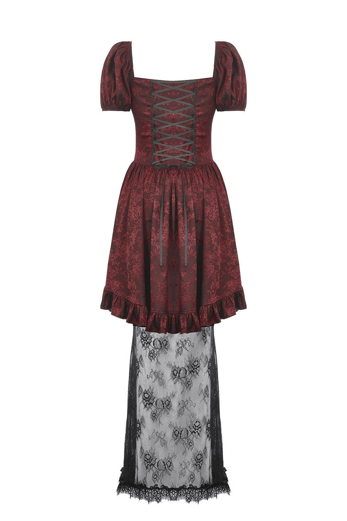 Blood Court Puffed Sleeve Gothic Dress - dresses - VampireFreaks - Dark In Love