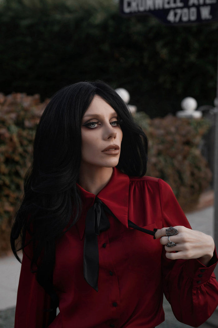 oversized gothic blouse