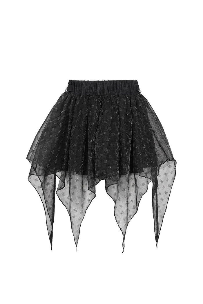 Devil Fashion plus size mesh skirt