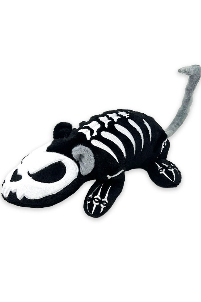 embroidered skeleton  rodent mouse rat plushie