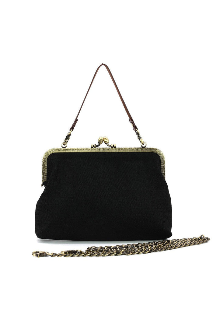 vintage goth inspired dark cottagecore butterfly purse handbag