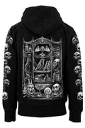 skull sleeve hoodie jacket