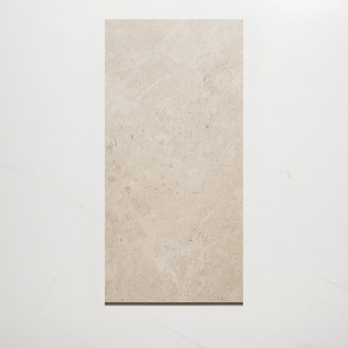 Single No Hand Cairnwell White Stone Look Porcelain Tile P3 300×600mm WITHWHI3 - The Blue Space