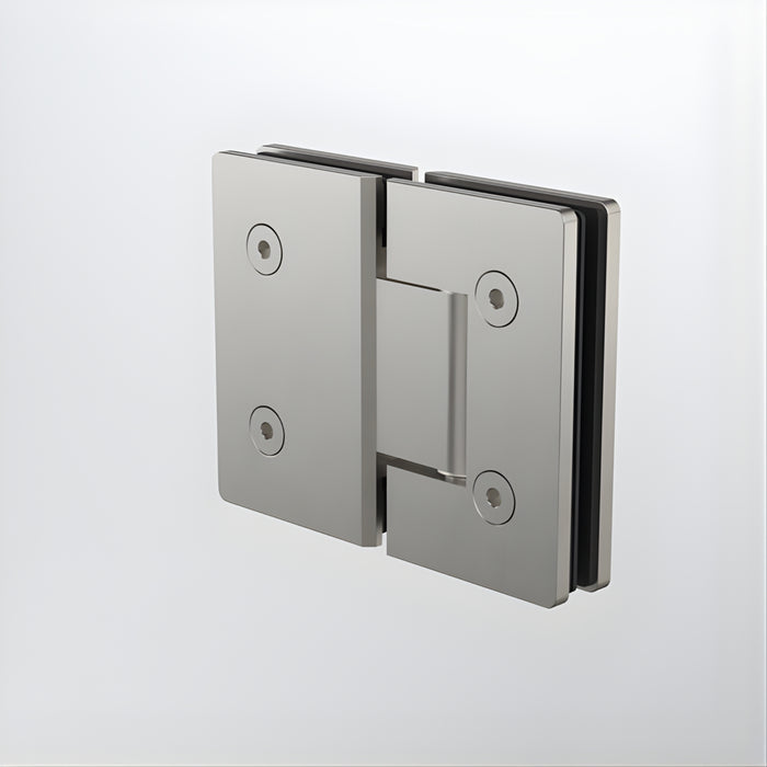 Back Caroma Glass to Glass Shower Door Hinge Brushed Nickel 14228016BN - The Blue Space