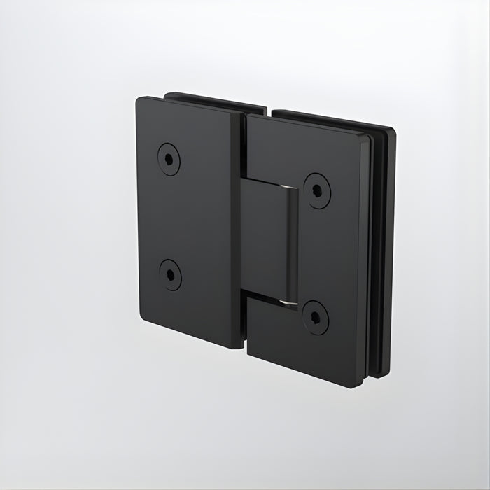 Back Caroma Glass to Glass Shower Door Hinge Matte Black 14228016B - The Blue Space