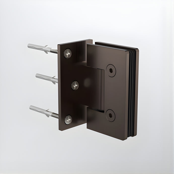 With Screw Caroma Glass to Wall Shower Door Hinge Brushed Bronze 14228004BBZ - The Blue Space