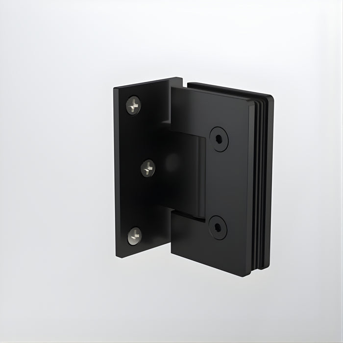 Back Caroma Glass to Wall Shower Door Hinge Matte Black 14228004B - The Blue Space