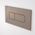Caroma Invisi Series II® Oval Dual Flush Plate & Buttons (Metal) Brushed Bronze 237078BBZ - The Blue Space
