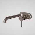 Caroma Liano II 210mm Wall Basin/Bath Trim Kit - Rounded Cover Plate - Brushed Bronze 96357BBZ6AF - The Blue Space