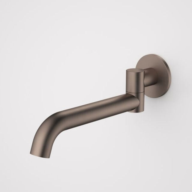 Caroma Liano II 220mm Bath Swivel Outlet - Round - Brushed Bronze 96376BBZ - The Blue Space