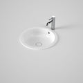Caroma Liano II 440mm Round Under/Over Counter Basin - White (with Overflow) 852605W - The Blue Space