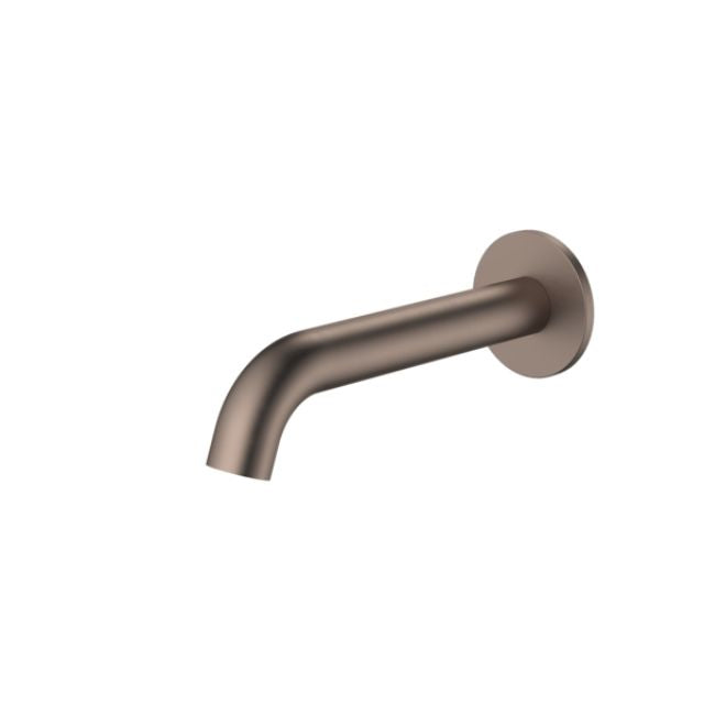 Angle Caroma Liano II Basin/Bath Outlet 175mm - Round Cover Plate - Brushed Bronze 96372BBZ6AF - The Blue Space