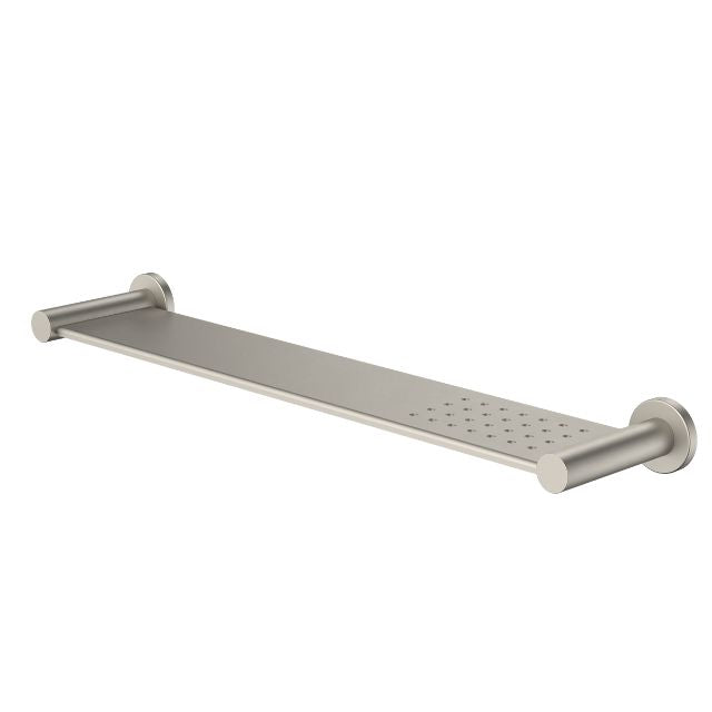 Angle Caroma Liano II Bathroom Shelf - Brushed Nickel 96449BN - The Blue Space