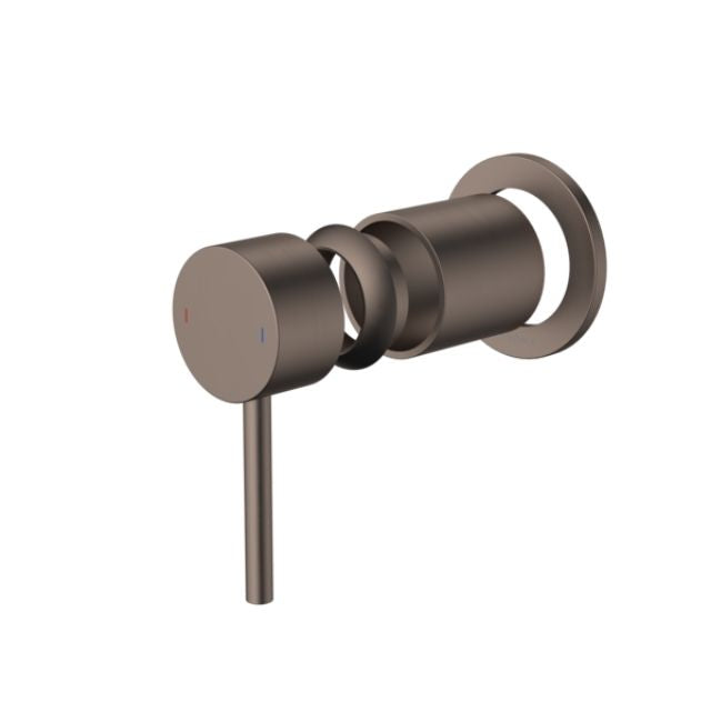 Angle Caroma Liano II Bath/Shower Trim Kit - Round - Brushed Bronze 96363BBZ - The Blue Space