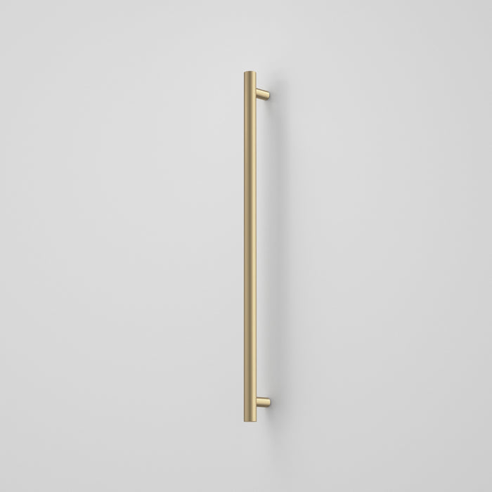 Caroma Liano II Heated Towel Rail - Vertical - Brushed Brass