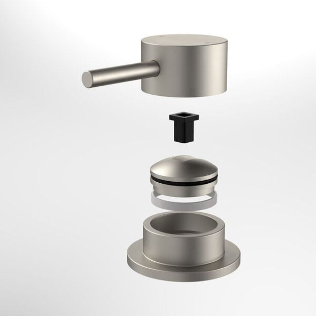Full Caroma Liano II Hob Mixer - Trim Kit - Brushed Nickel 96402BN - The Blue Space