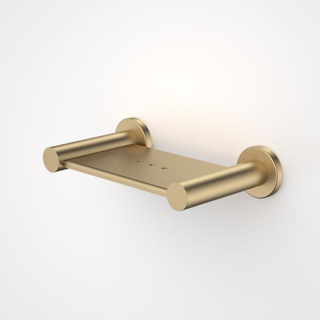 Caroma Liano II Soap Dish - Brushed Brass 96453BB - The Blue Space