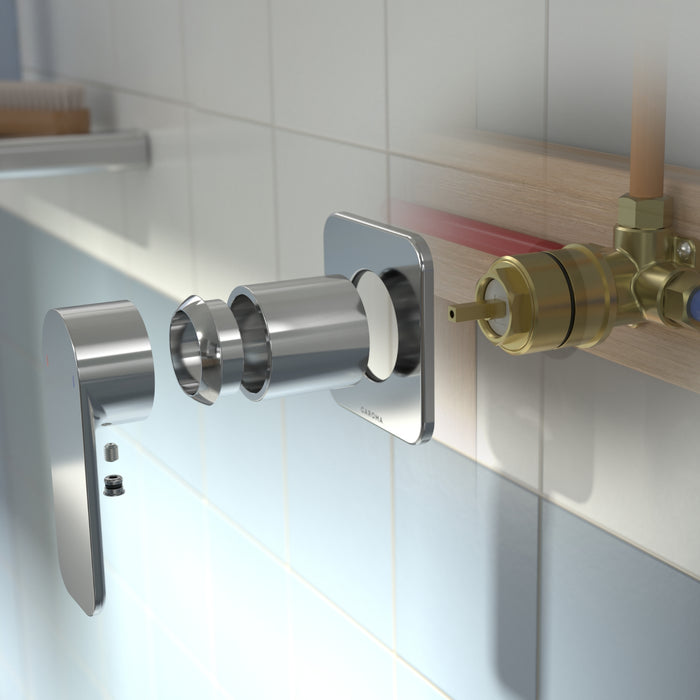 Caroma Luna II Bath/Shower Mixer Trim Kit - Chrome