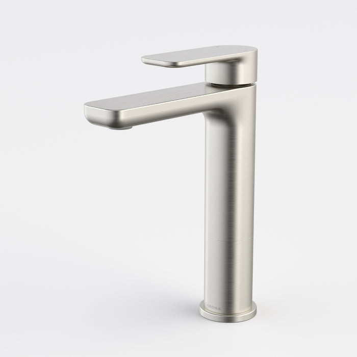 Caroma Luna II Mid Basin Mixer - Brushed Nickel 68199BN6AF - The Blue Space